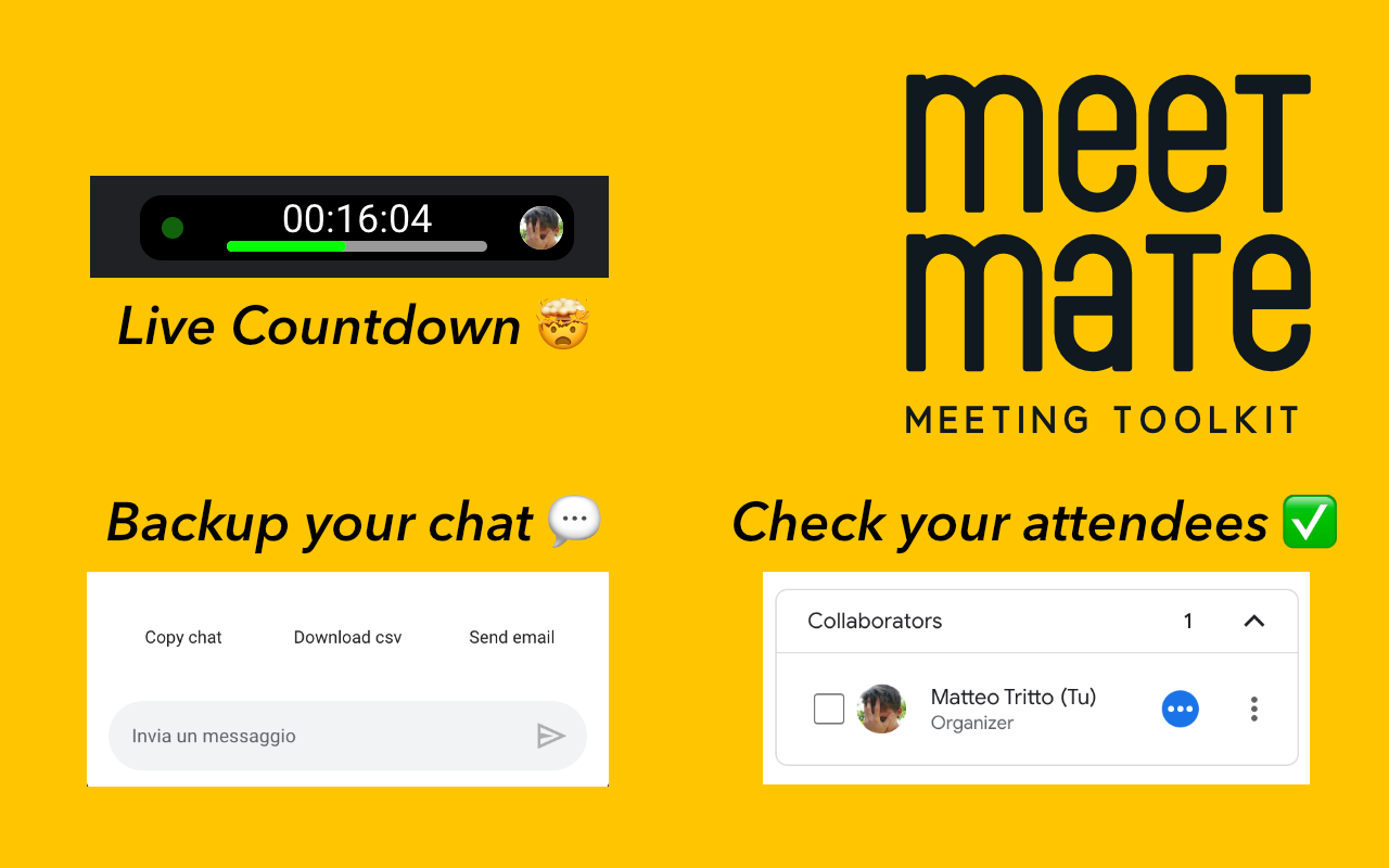 MeetMate - Google Meet tookit